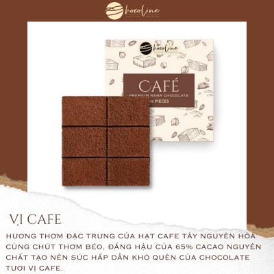 Mini Nama Coffee Chocolate - Socola Tươi Vị Cà Phê ( Size 6 Viên)